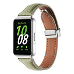 Cinturino per orologio sottile in pelle con fibbia magnetica texture Litchi, For Samsung Galaxy Fit 3