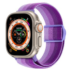 Cinturino per orologio in nylon con fibbia a scatto con trama in fibra di carbonio, For Apple Watch Ultra 2 49mm