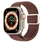 Cinturino per orologio in nylon con fibbia a scatto con trama in fibra di carbonio, For Apple Watch Ultra 2 49mm