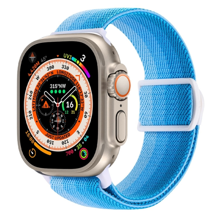 Cinturino per orologio in nylon con fibbia a scatto con trama in fibra di carbonio, For Apple Watch Ultra 49mm