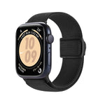 Cinturino per orologio in nylon con fibbia a scatto con trama in fibra di carbonio, For Apple Watch Series 5 44mm