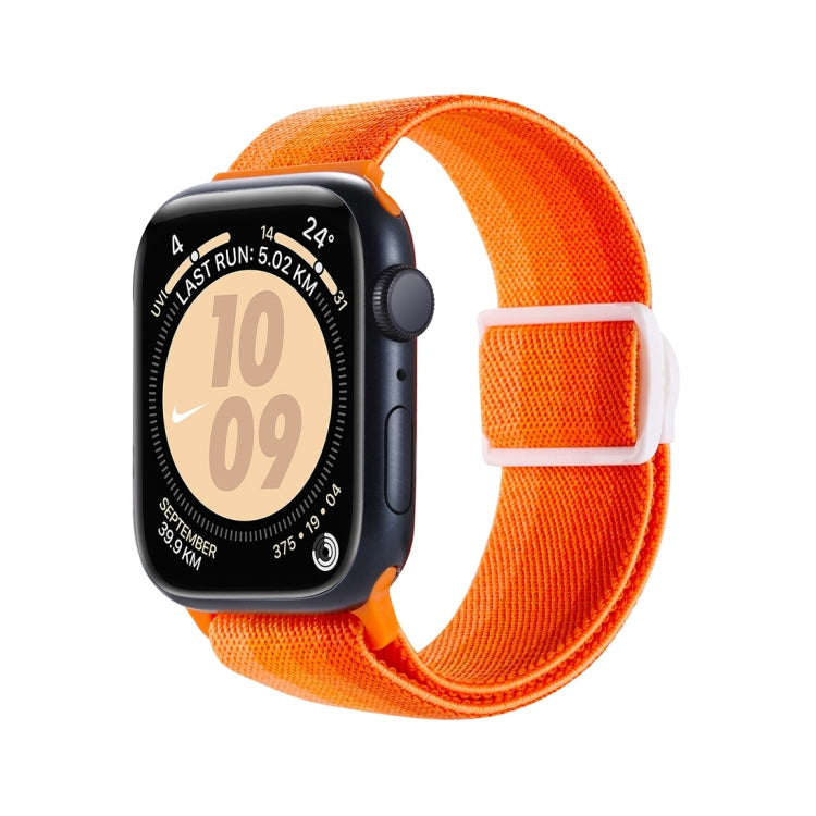 Cinturino per orologio in nylon con fibbia a scatto con trama in fibra di carbonio, For Apple Watch Series 5 40mm