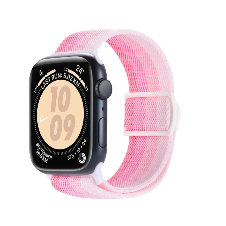 Cinturino per orologio in nylon con fibbia a scatto con trama in fibra di carbonio, For Apple Watch Series 5 40mm
