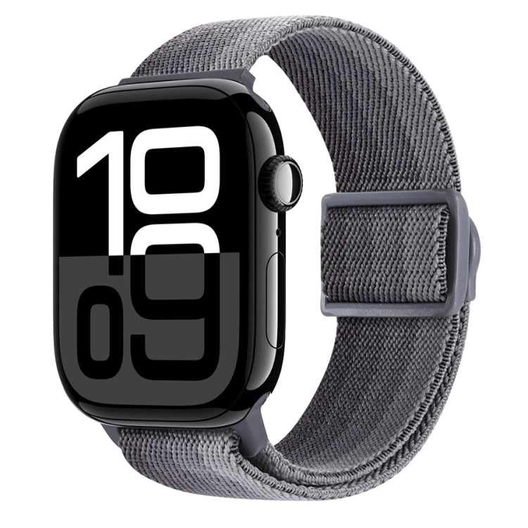 Cinturino per orologio in nylon con fibbia a scatto con trama in fibra di carbonio, For Apple Watch Series 10 42mm