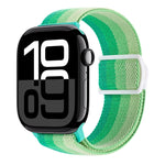 Cinturino per orologio in nylon con fibbia a scatto con trama in fibra di carbonio, For Apple Watch Series 10 42mm
