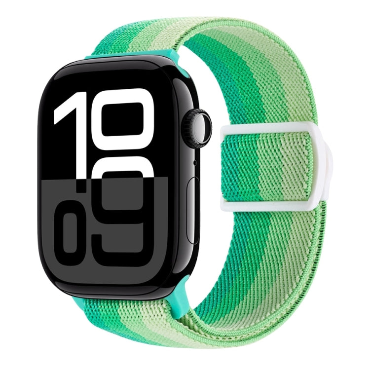 Cinturino per orologio in nylon con fibbia a scatto con trama in fibra di carbonio, For Apple Watch Series 10 42mm