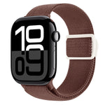 Cinturino per orologio in nylon con fibbia a scatto con trama in fibra di carbonio, For Apple Watch Series 10 42mm
