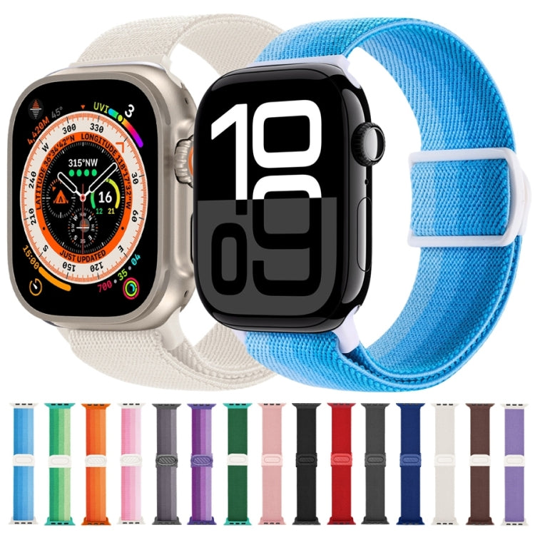 Cinturino per orologio in nylon con fibbia a scatto con trama in fibra di carbonio, For Apple Watch Series 6 40mm