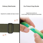 Cinturino per orologio in nylon con fibbia a scatto con trama in fibra di carbonio, For Apple Watch Series 10 46mm