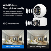 SriHome SH049 Telecamera IP HD a doppio obiettivo con tracciamento umanoide da 2 MP + 2 MP, SH049