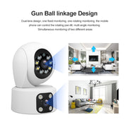 SriHome SH049 Telecamera IP HD a doppio obiettivo con tracciamento umanoide da 2 MP + 2 MP, SH049