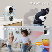 SriHome SH049 Telecamera IP HD a doppio obiettivo con tracciamento umanoide da 2 MP + 2 MP, SH049
