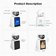 Srihome SH053 Baby monitor con telecamera IP intelligente con schermo IPS da 2 MP e 2,8 pollici, SH053