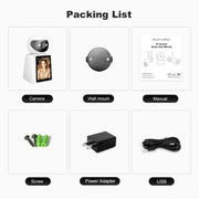 Srihome SH053 Baby monitor con telecamera IP intelligente con schermo IPS da 2 MP e 2,8 pollici, SH053