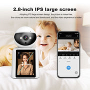 Srihome SH053 Baby monitor con telecamera IP intelligente con schermo IPS da 2 MP e 2,8 pollici, SH053
