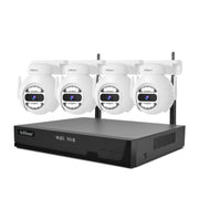 SriHome NVS001E-IPC047 Set videoregistratore di rete WiFi Ultra HD a 4 canali, US Plug, UK Plug, EU Plug, AU Plug