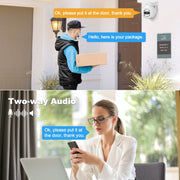 SriHome NVS001E-IPC047 Set videoregistratore di rete WiFi Ultra HD a 4 canali, US Plug, UK Plug, EU Plug, AU Plug