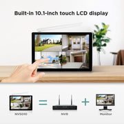 SriHome NVS010-IPC047 Set videoregistratore di rete WiFi Ultra HD a 4 canali, US Plug, UK Plug, EU Plug, AU Plug