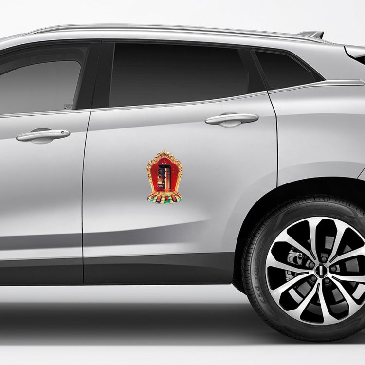 Adesivi personalizzati autoadesivi in PVC con diagramma Bagua tibetano per auto, Small, Large