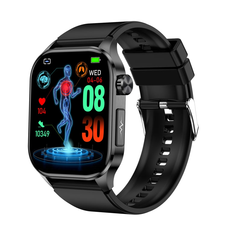 ET580 Schermo AMOLED da 2,04 pollici Sport Smart Watch Supporto chiamata Bluetooth / Funzione ECG