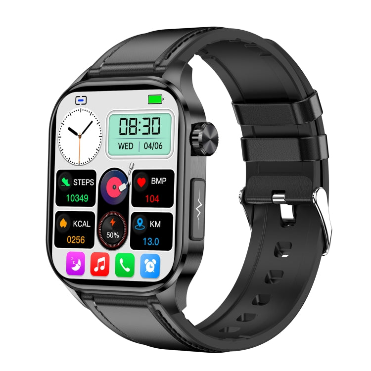 ET580 Schermo AMOLED da 2,04 pollici Sport Smart Watch Supporto chiamata Bluetooth / Funzione ECG