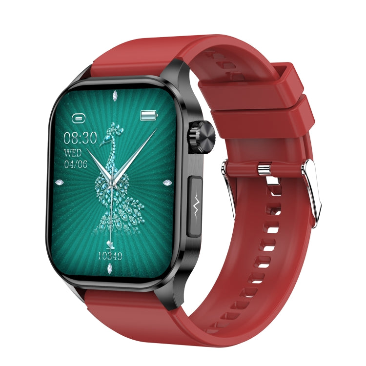 ET580 Schermo AMOLED da 2,04 pollici Sport Smart Watch Supporto chiamata Bluetooth / Funzione ECG