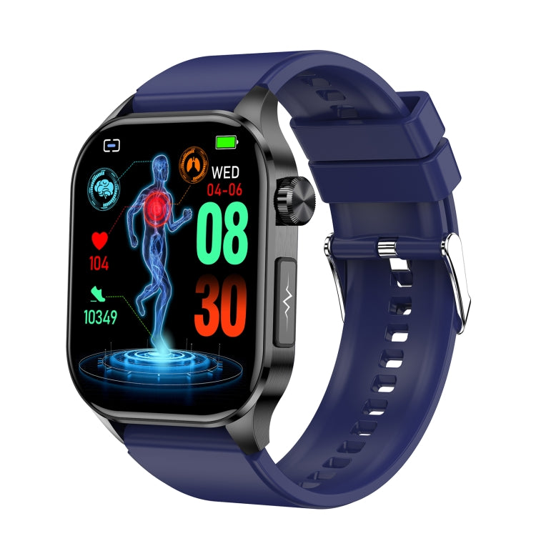 ET580 Schermo AMOLED da 2,04 pollici Sport Smart Watch Supporto chiamata Bluetooth / Funzione ECG