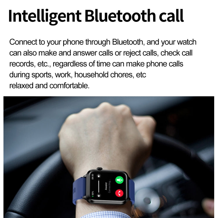ET580 Schermo AMOLED da 2,04 pollici Sport Smart Watch Supporto chiamata Bluetooth / Funzione ECG
