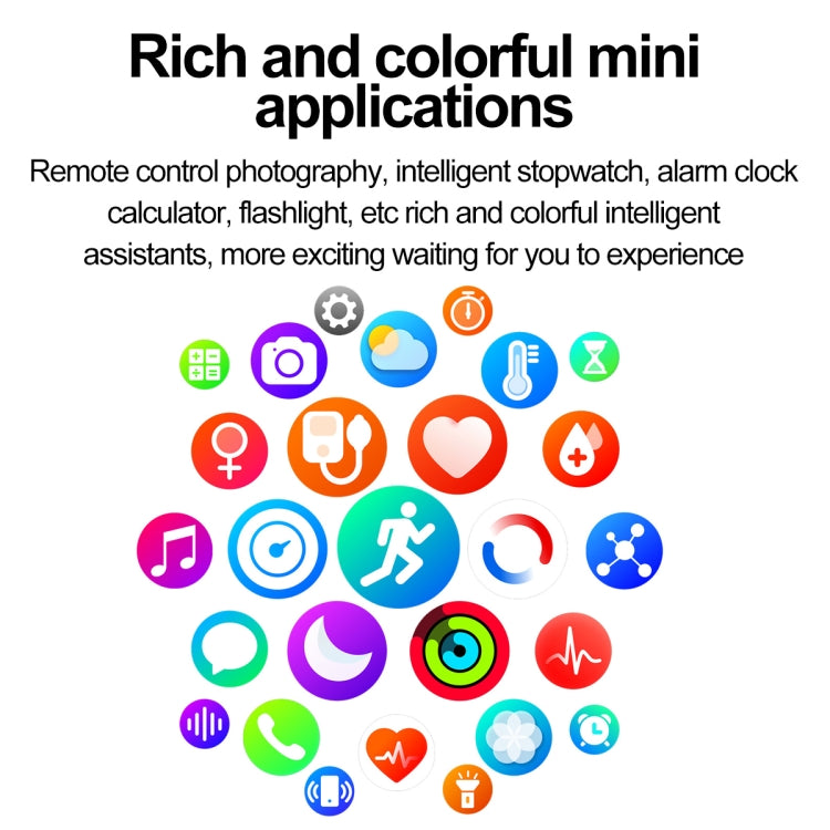 ET580 Schermo AMOLED da 2,04 pollici Sport Smart Watch Supporto chiamata Bluetooth / Funzione ECG