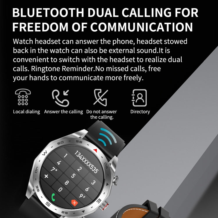 LEMFO T95 Schermo IPS da 1,52 pollici 2 in 1 Auricolare Bluetooth Smart Watch Supporta il monitoraggio della salute