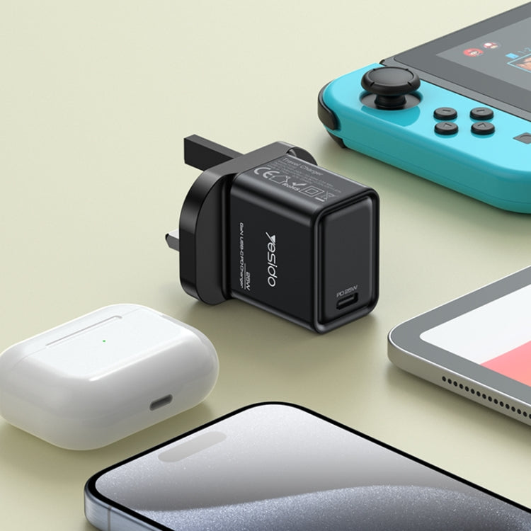 Caricabatterie rapido GaN USB-C 25W Yesido YC81