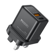 Caricabatterie a ricarica rapida GaN con interfaccia USB-C/Type-C+USB Yesido YC83 PD da 30 W, YC83