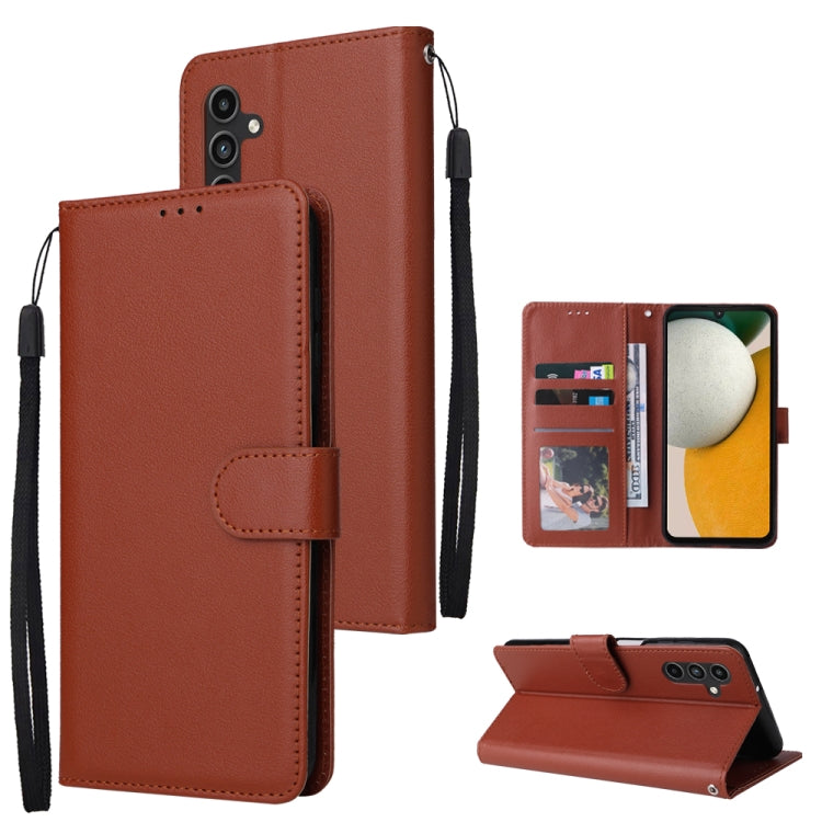 Custodia per cellulare multifunzionale in pelle con 3 slot per schede, For Galaxy A36 5G, For Galaxy A55 5G, For Galaxy A35 5G, For Galaxy A15