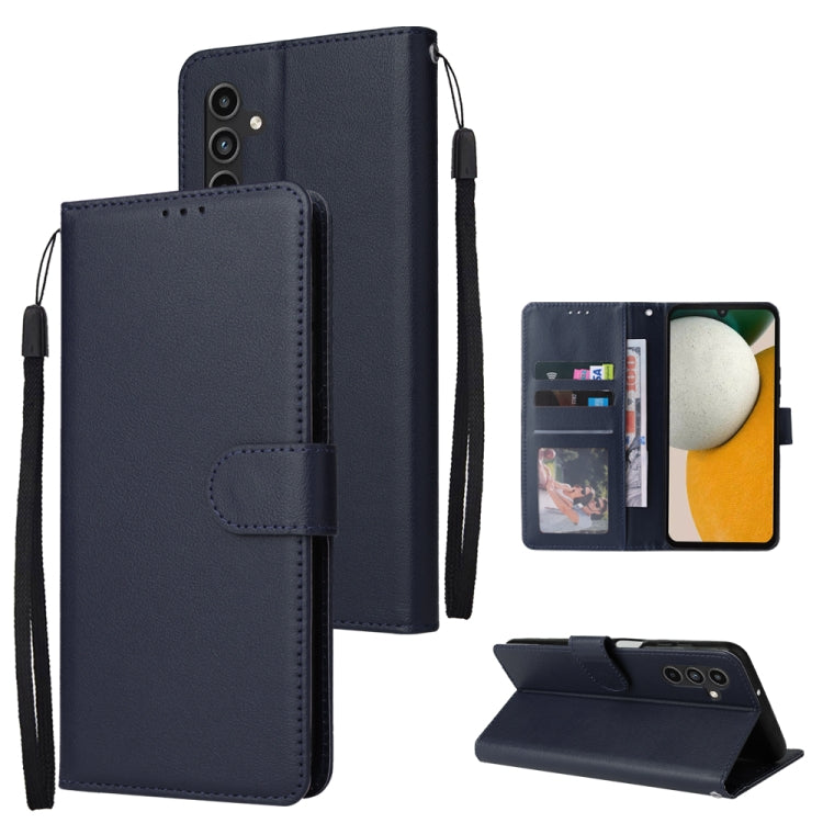 Custodia per cellulare multifunzionale in pelle con 3 slot per schede, For Galaxy A36 5G, For Galaxy A55 5G, For Galaxy A35 5G, For Galaxy A15