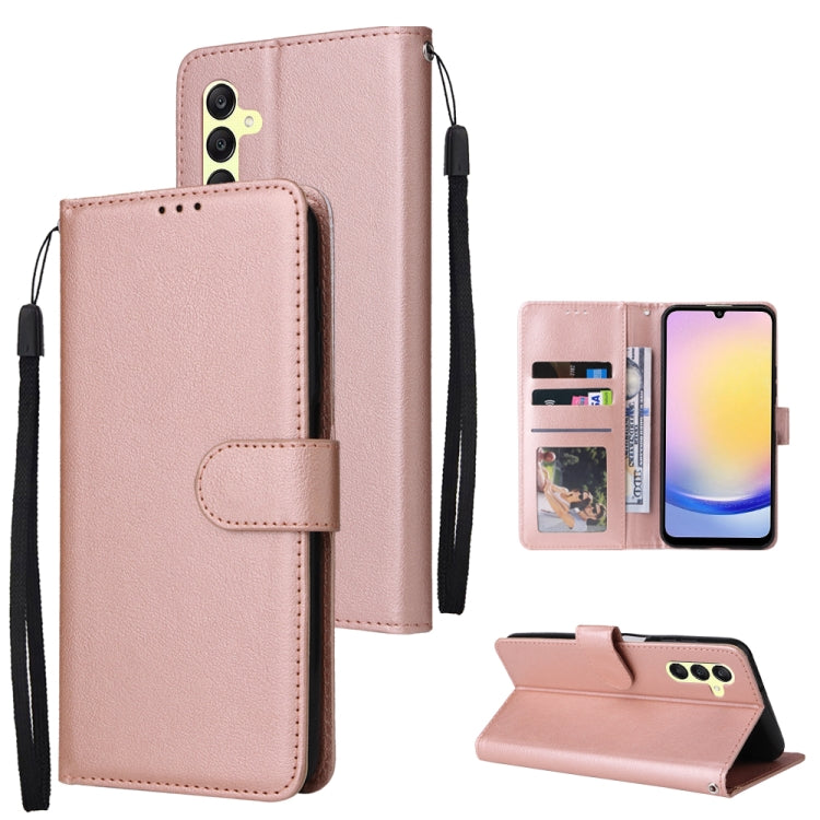 Custodia per cellulare multifunzionale in pelle con 3 slot per schede, For Galaxy A05, For Galaxy A25 5G
