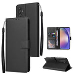 Custodia per cellulare multifunzionale in pelle con 3 slot per schede, For Galaxy A36 5G, For Galaxy A55 5G, For Galaxy A35 5G, For Galaxy A15