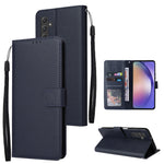 Custodia per cellulare multifunzionale in pelle con 3 slot per schede, For Galaxy A36 5G, For Galaxy A55 5G, For Galaxy A35 5G, For Galaxy A15