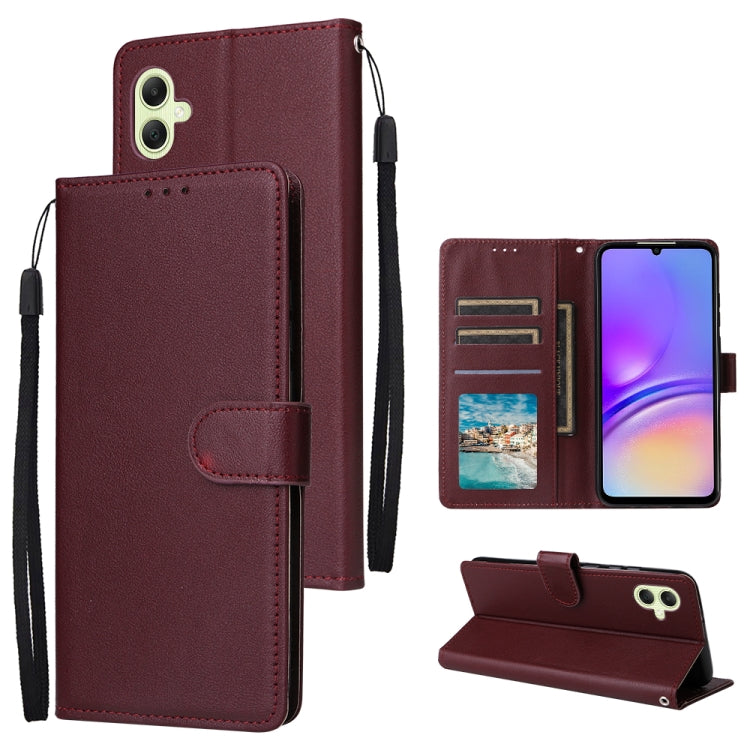 Custodia per cellulare multifunzionale in pelle con 3 slot per schede, For Galaxy A05, For Galaxy A25 5G