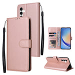 Custodia per cellulare multifunzionale in pelle con 3 slot per schede, For Galaxy A36 5G, For Galaxy A55 5G, For Galaxy A35 5G, For Galaxy A15