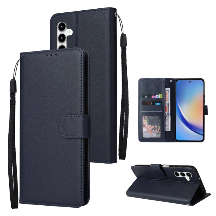 Custodia per cellulare multifunzionale in pelle con 3 slot per schede, For Galaxy A36 5G, For Galaxy A55 5G, For Galaxy A35 5G, For Galaxy A15
