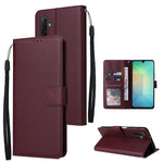 Custodia per cellulare multifunzionale in pelle con 3 slot per schede, For Galaxy A26 5G / A18 / A17, For Galaxy A57 5G, For Galaxy A37 5G, For Galaxy A56 5G