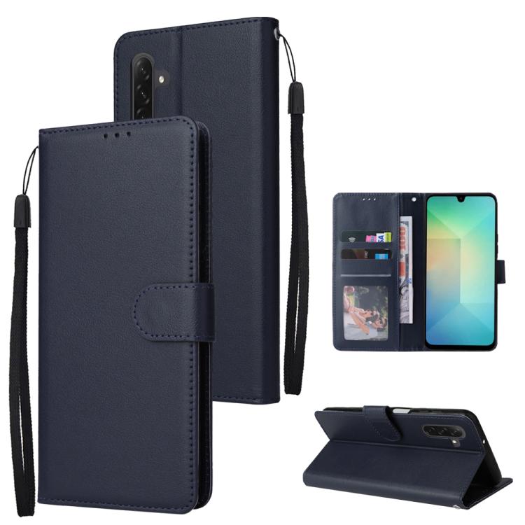 Custodia per cellulare multifunzionale in pelle con 3 slot per schede, For Galaxy A26 5G / A18 / A17, For Galaxy A57 5G, For Galaxy A37 5G, For Galaxy A56 5G