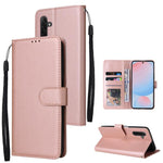 Custodia per cellulare multifunzionale in pelle con 3 slot per schede, For Galaxy A26 5G / A18 / A17, For Galaxy A57 5G, For Galaxy A37 5G, For Galaxy A56 5G