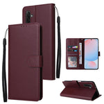 Custodia per cellulare multifunzionale in pelle con 3 slot per schede, For Galaxy A26 5G / A18 / A17, For Galaxy A57 5G, For Galaxy A37 5G, For Galaxy A56 5G