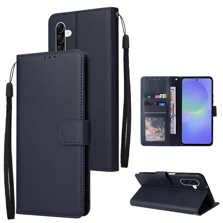 Custodia per cellulare multifunzionale in pelle con 3 slot per schede, For Galaxy A36 5G, For Galaxy A55 5G, For Galaxy A35 5G, For Galaxy A15