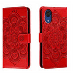 Custodia in pelle per telefono con motivo in rilievo Sun Mandala, For Samsung Galaxy A53 5G, For Samsung Galaxy A73 5G, For Samsung Galaxy A03 Core
