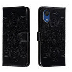 Custodia in pelle per telefono con motivo in rilievo Sun Mandala, For Samsung Galaxy A53 5G, For Samsung Galaxy A73 5G, For Samsung Galaxy A03 Core