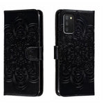 Custodia in pelle per telefono con motivo in rilievo Sun Mandala, For Samsung Galaxy M52 5G, For Samsung Galaxy A13 5G, For Samsung  Galaxy A03S