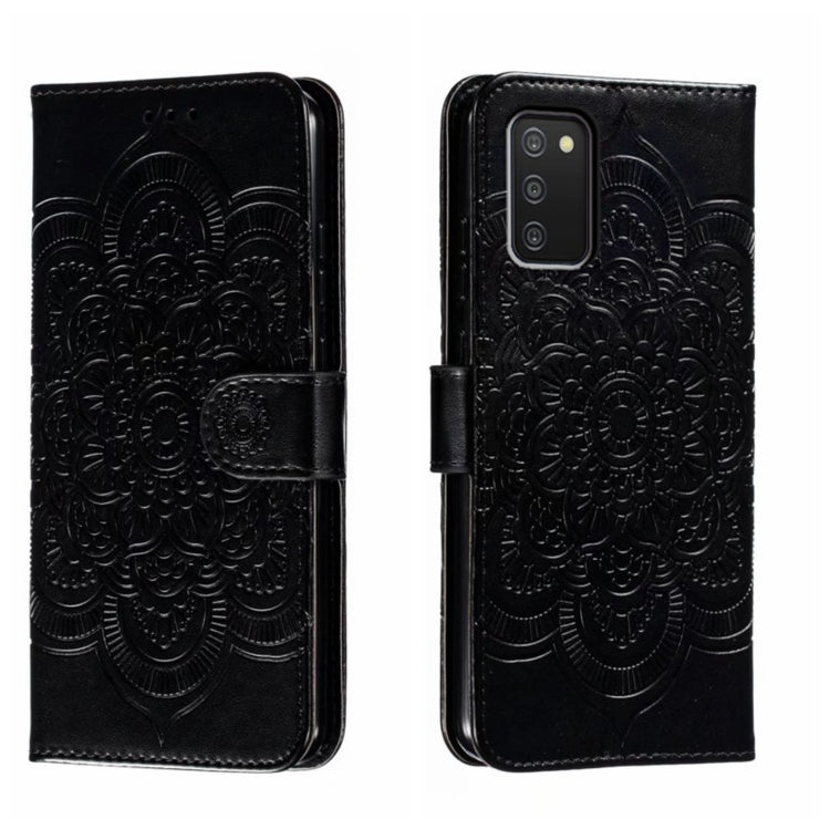 Custodia in pelle per telefono con motivo in rilievo Sun Mandala, For Samsung Galaxy M52 5G, For Samsung Galaxy A13 5G, For Samsung  Galaxy A03S