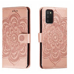 Custodia in pelle per telefono con motivo in rilievo Sun Mandala, For Samsung Galaxy M52 5G, For Samsung Galaxy A13 5G, For Samsung  Galaxy A03S